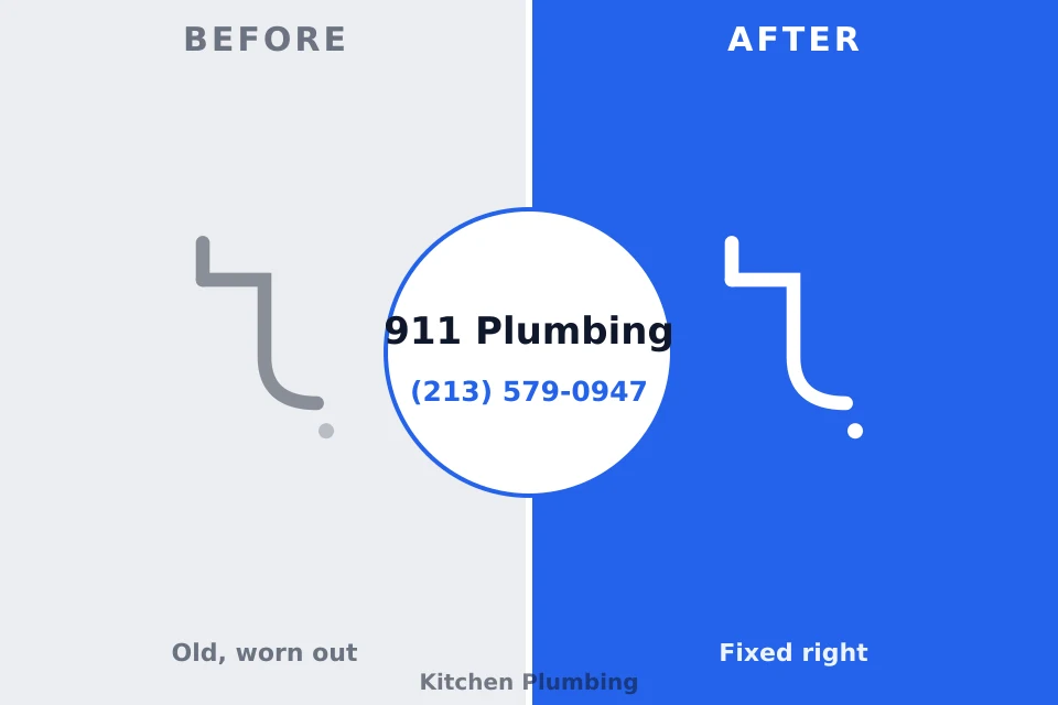 Before and after: plumbing repair Mountlake Terrace, WA